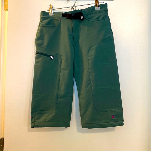 Columbia cropped hiking pants Size XS moss green - Picture 1 of 5